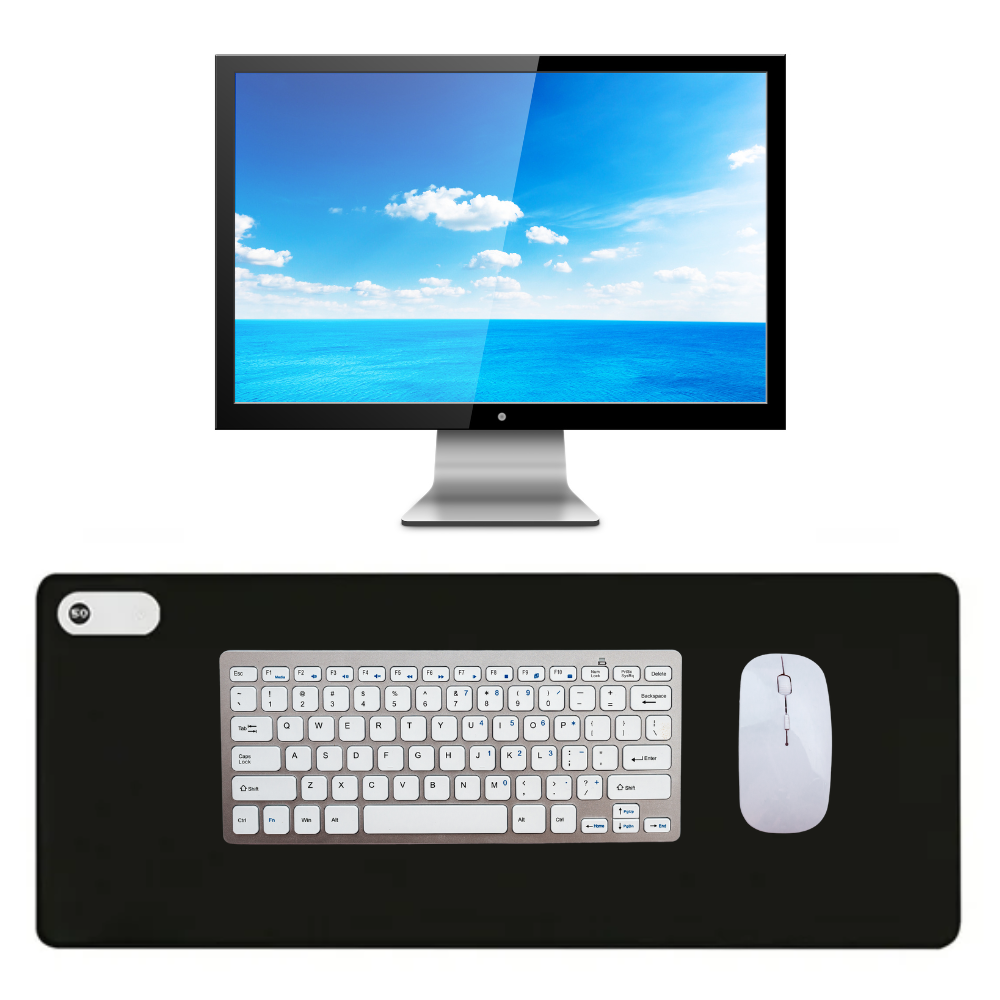 Heizbare Schreibtischunterlage – Einstellbare Temperatur – Für Büro und Homeoffice