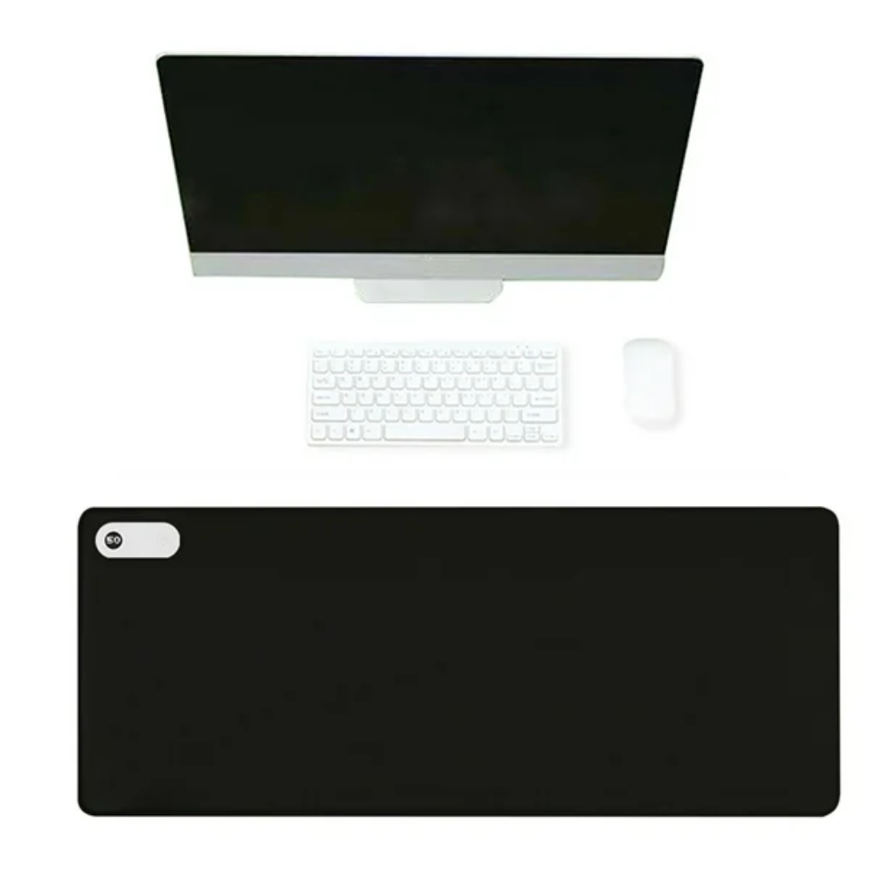 Heizbare Schreibtischunterlage – Einstellbare Temperatur – Für Büro und Homeoffice