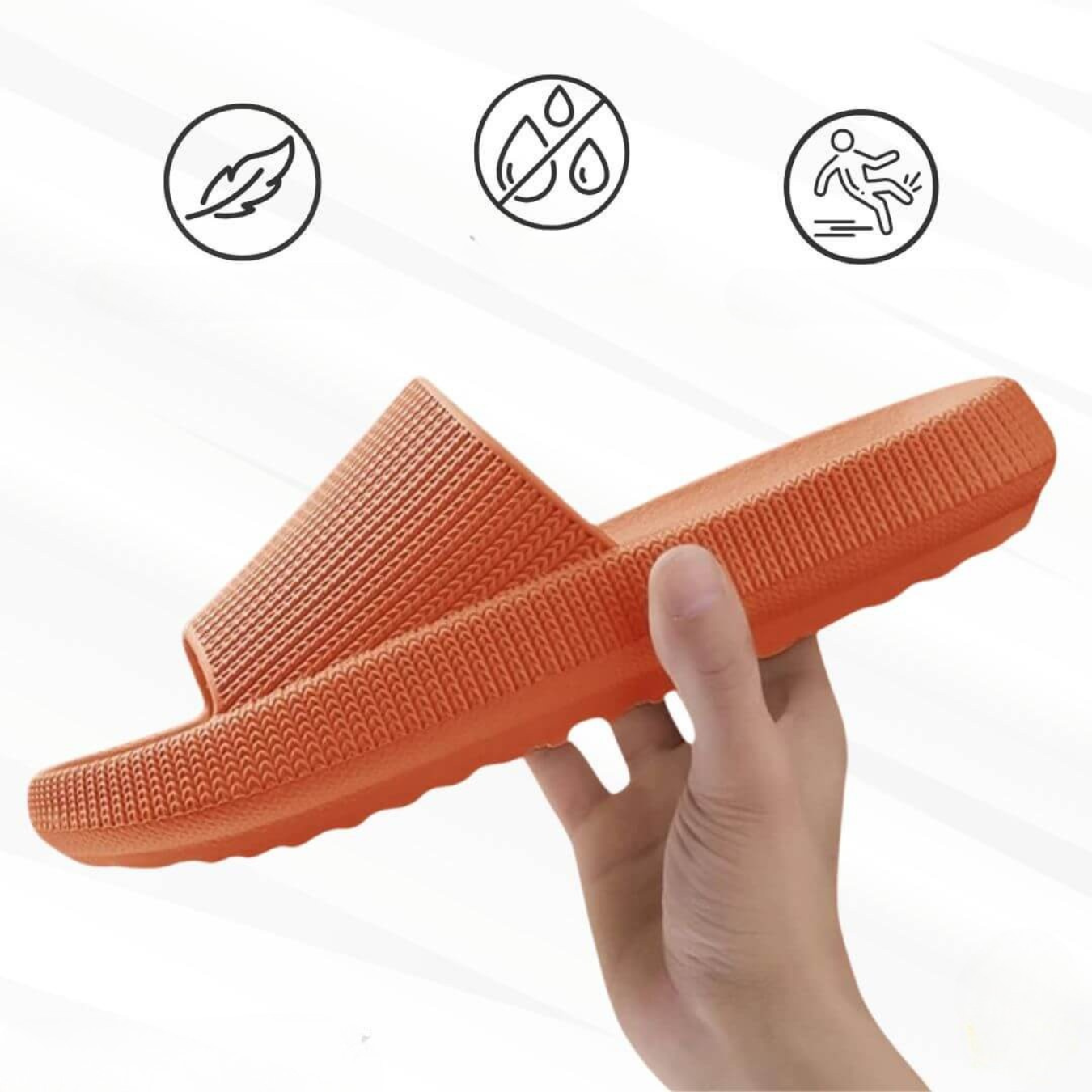 OrthoWalk Pantoletten damen | Bequeme orthopädische Badeschlappen für Alltag & Freizeit