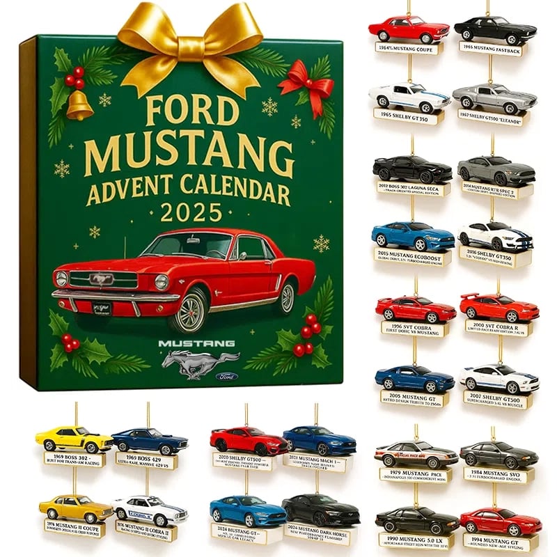 Muscle-Car Legende Adventskalender – Ford-Mustang Miniaturautos