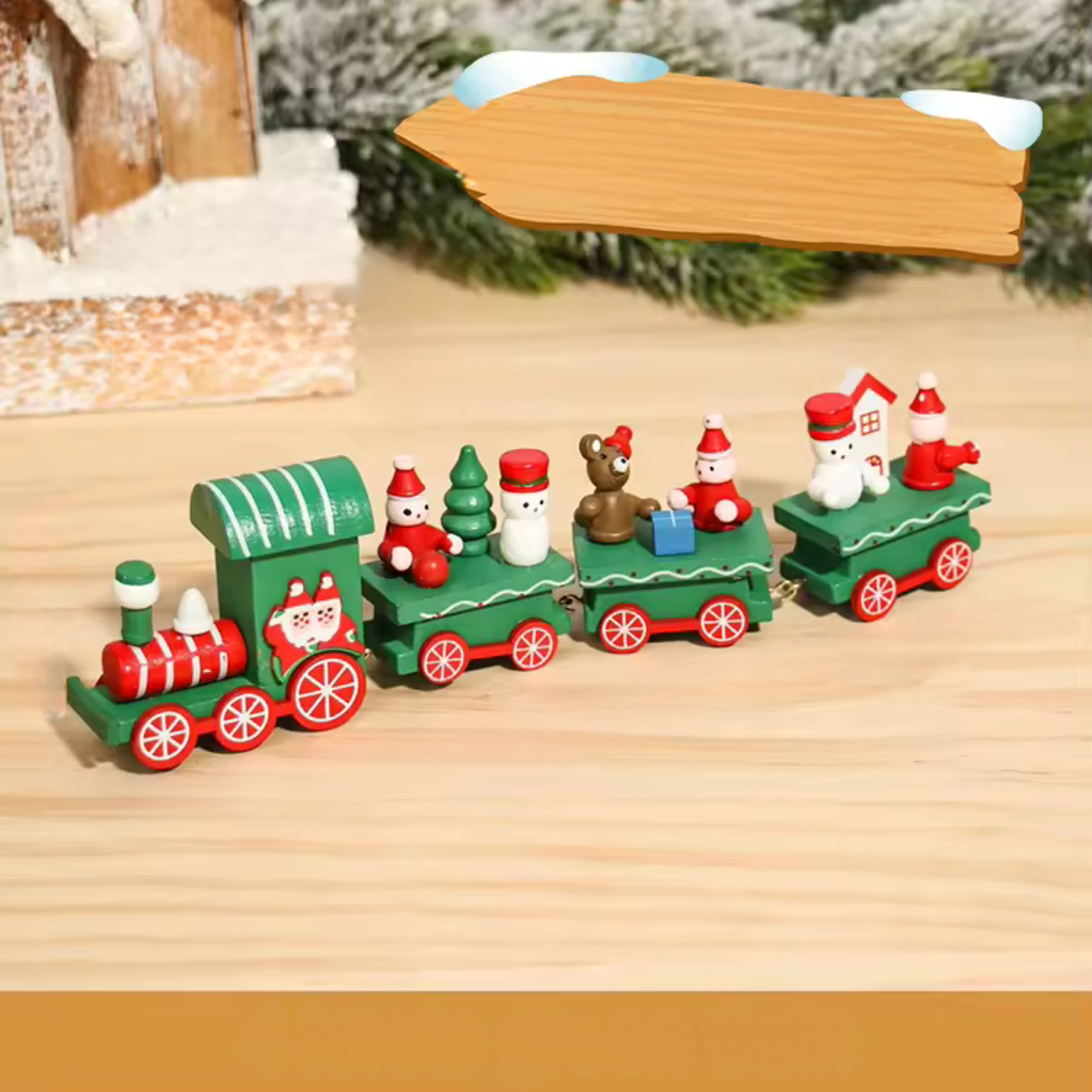 WeihnachtsExpress Deko | Festliche Miniaturzug-Dekoration für Zuhause