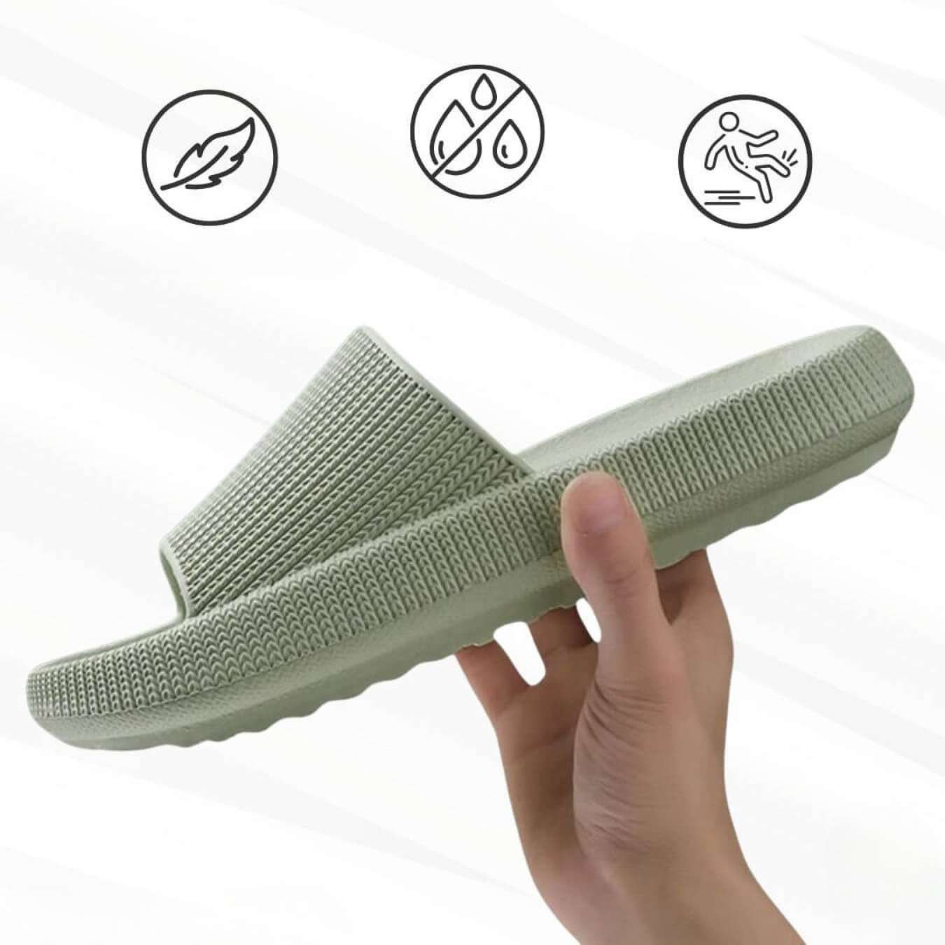 OrthoWalk Pantoletten damen | Bequeme orthopädische Badeschlappen für Alltag & Freizeit