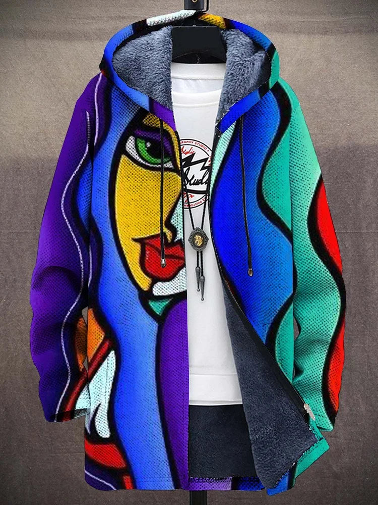 ArtVibe Kapuzenjacke – Bunte Streetwear mit künstlerischem Design