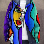 ArtVibe Kapuzenjacke – Bunte Streetwear mit künstlerischem Design
