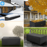 Schutzhülle für Gartenmöbel – Wasserdichtes Material – Geeignet für Stuhl- und Tischgarnitur