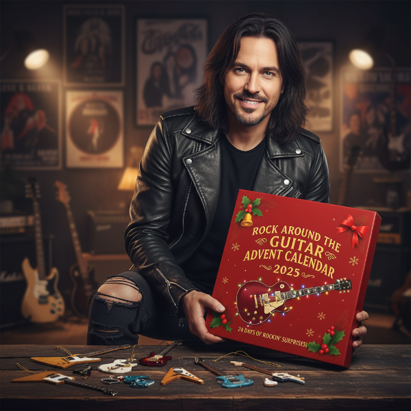 Mini-Gitarren-Collector Adventskalender 2025 – 24 Sammler-Gitarren für Musikfans