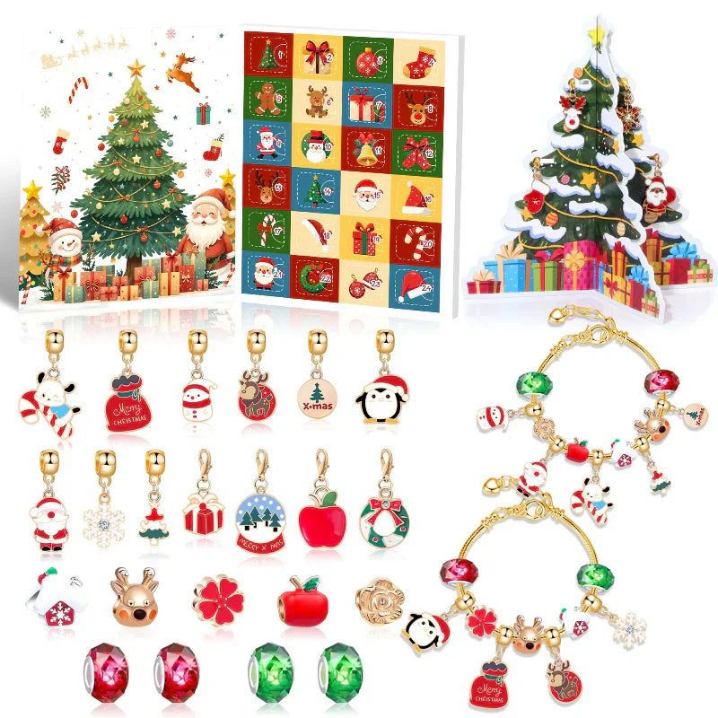 Armband Adventskalender für Mädchen – 24 Tage Charms
