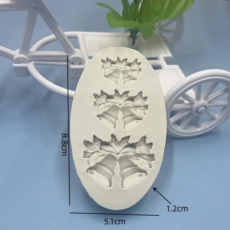 Silikonform für Schokolade und Backen – Stechpalmenmuster – Für Fondant und Zuckerpaste