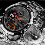 Smartwatch Herren – Edelstahlarmband – Für Fitness und Alltag