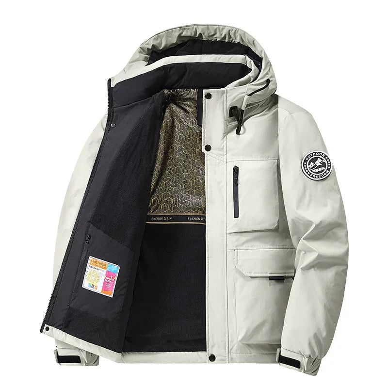 Outdoor-Winterjacke – Mit Kapuze – Wasserdicht – Für Herren
