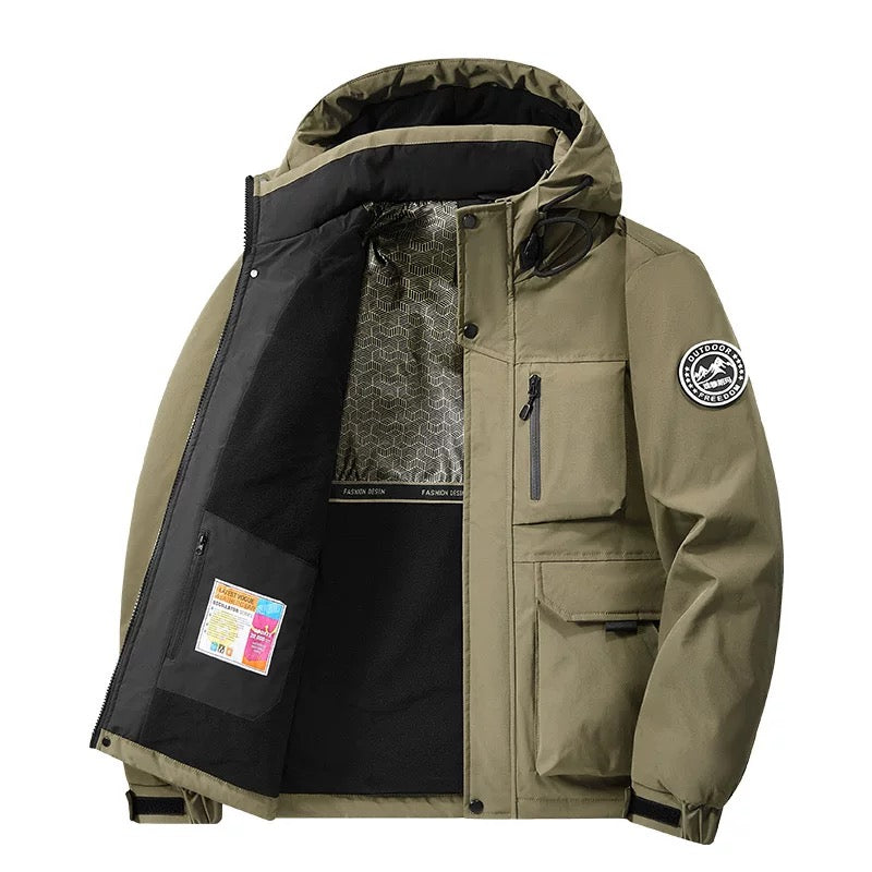 Outdoor-Winterjacke – Mit Kapuze – Wasserdicht – Für Herren