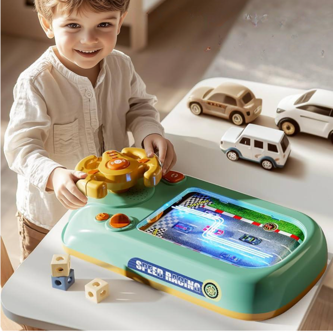 RC-Autorennbahn mit Lenkrad – Für Kinder – Für aufregende Rennen