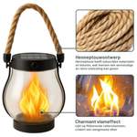Solar-Laterne – Flammeneffekt – Wasserdicht – Für Garten & Terrasse