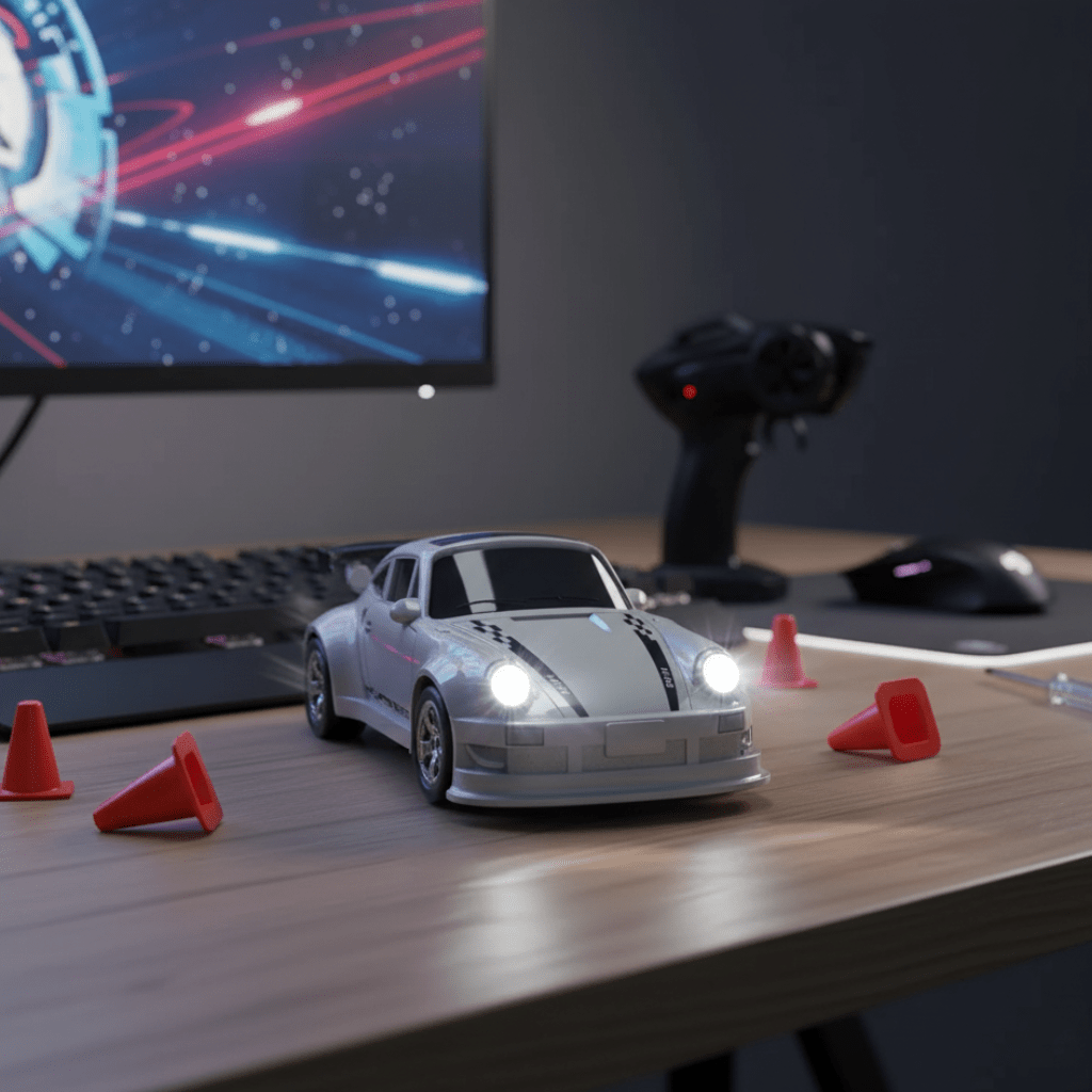 RC Drift Auto – Mit Fernbedienung – Inklusive Straßensperren