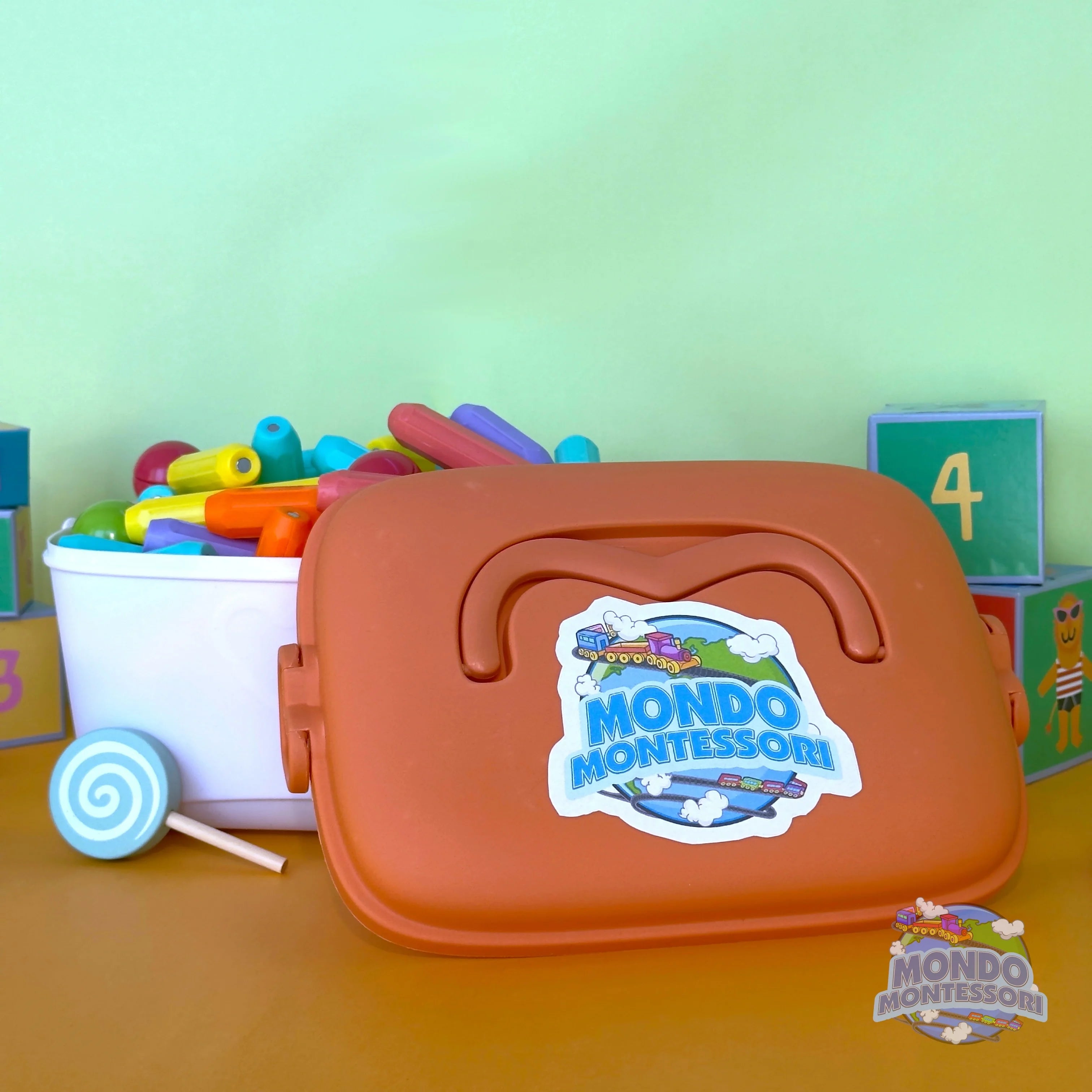 Kreatives Magnet Bau Set – Bunte Bausteine – Fördert Feinmotorik und Kreativität