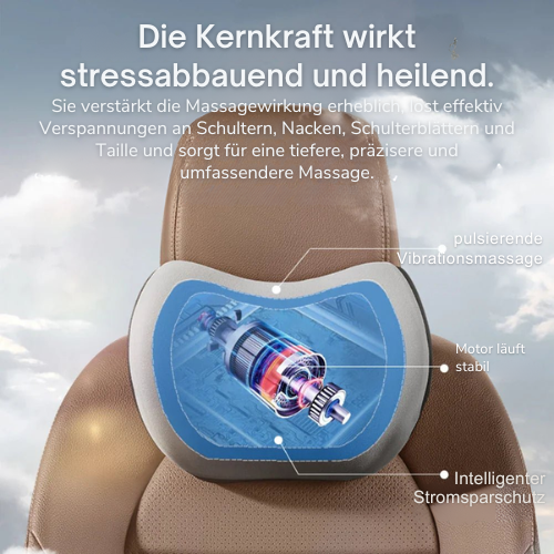 Nacken- und Lendenstütze – Mit Massagefunktion – Für Auto und Büro