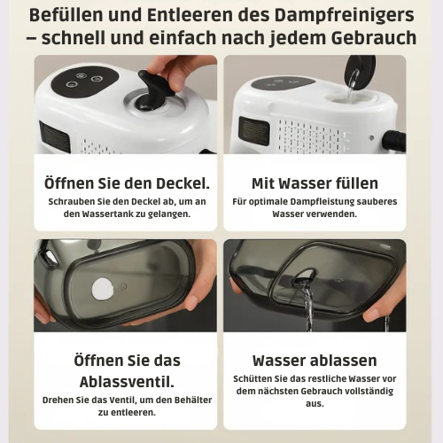 Dampf-Reiniger Set – Mit 9 Aufsätzen – Für vielseitige Reinigung