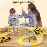 Bau Set mit Fahrzeugen – Flexible Schienen für Kreativität und Spaß