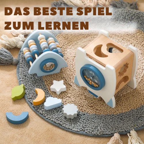 Lernspielzeug Rakete mit Steckformen – Fördert Formen und Farben – Für Kinder