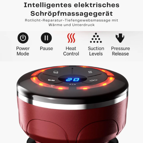 Saugmassagegerät mit Wärme – Elektrisch – Für Entspannung und Muskellockerung