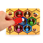 Bienen Puzzle Set – Mit Holzstücken – Fördert Feinmotorik und Farberkennung