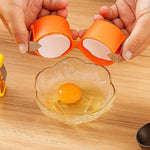 Eiertrenner – Mit Silikonhülle – Für Einfaches Trennen von Eiweiß und Eigelb