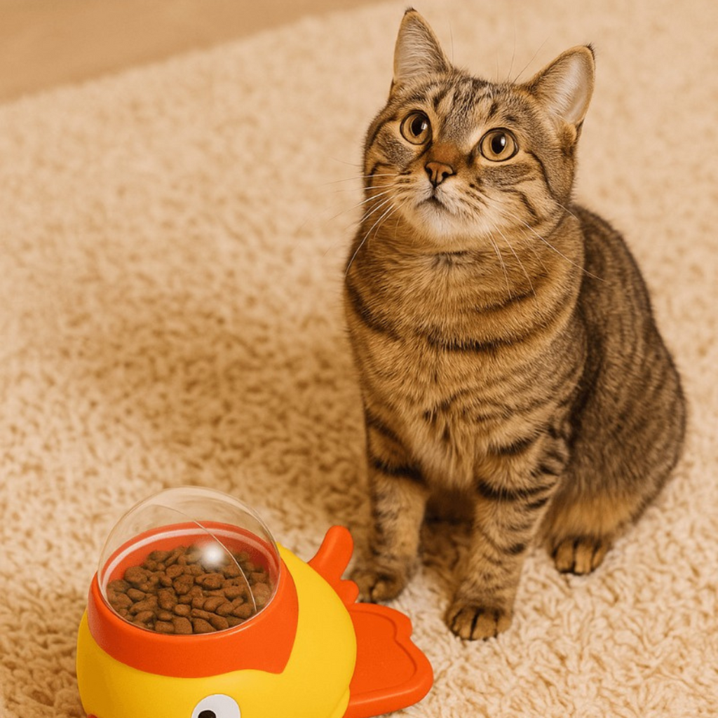 FutterSpaß Ente für Katzen | Katzenspielzeug mit ente-design