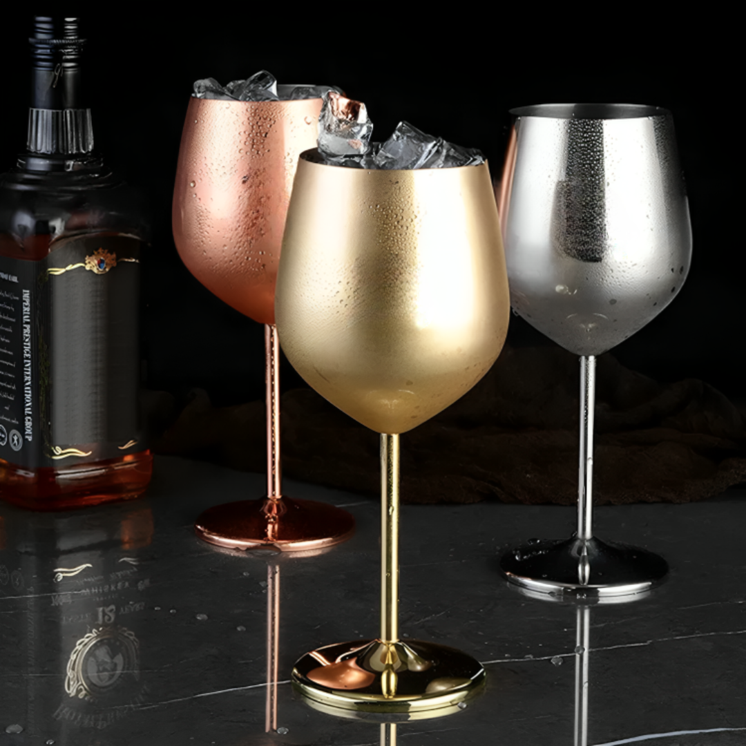 Edelstahl Weinglas | Stilvoll und Robust das beste Weinerlebnis