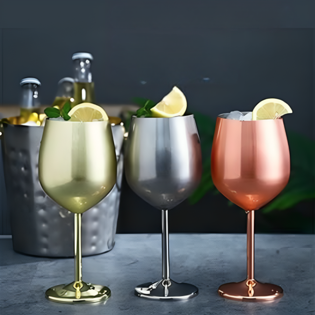 Edelstahl Weinglas | Stilvoll und Robust das beste Weinerlebnis