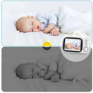 Nachtsicht-Babyphone | Kabelloses Babyphone mit Audio, Nachtsicht, Schlafliedern und Erinnerungsfunktion