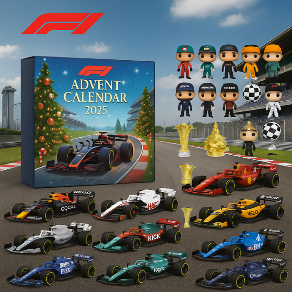 Rennsport-Adventskalender 2025 – 24 Mini-F1-Wagen für Motorsportfans