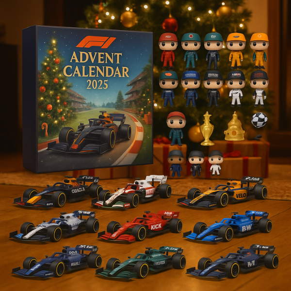 Rennsport-Adventskalender 2025 – 24 Mini-F1-Wagen für Motorsportfans