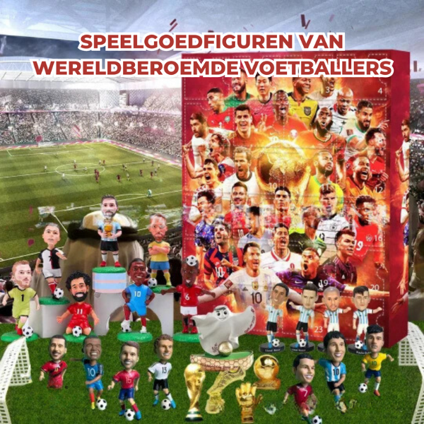 Fan-Sturm Fußball-Countdownbox – 24 Tage Mini-Spieler & Fußball-Überraschungen