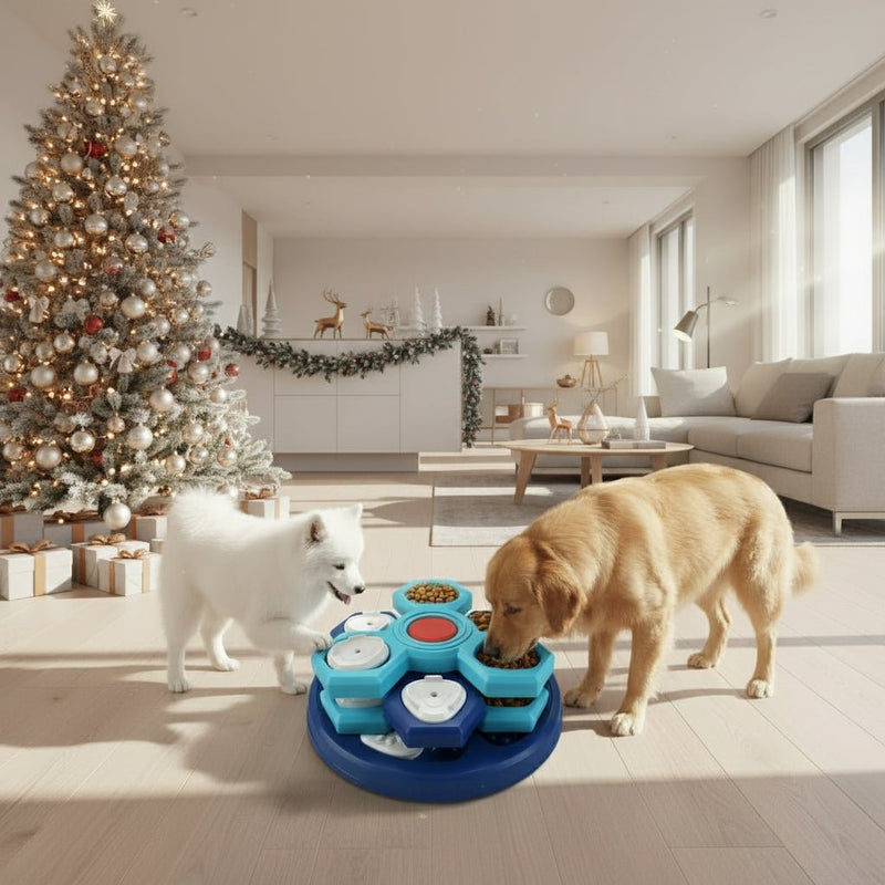 Interaktives Hundespielzeug – Fördert geistige Aktivität – Mit Fächern