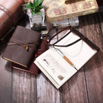 Leder-Tagebuch – Mit Band – Handgefertigt – Für Notizen und Tagebucheinträge