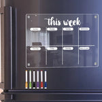 Wöchentlicher Planer – Magnetisch – Mit Marker – Für Kühlschrank und Büro