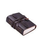 Leder-Tagebuch – Mit Band – Handgefertigt – Für Notizen und Tagebucheinträge