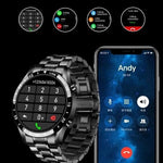Smartwatch Herren – Edelstahlarmband – Für Fitness und Alltag