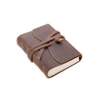 Leder-Tagebuch – Mit Band – Handgefertigt – Für Notizen und Tagebucheinträge