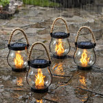 Solar-Laterne – Flammeneffekt – Wasserdicht – Für Garten & Terrasse