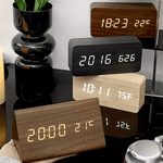 Wecker – Holzoptik – Temperaturanzeige – Für Schlafzimmer
