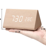 Wecker – Holzoptik – Temperaturanzeige – Für Schlafzimmer