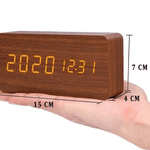 Wecker – Holzoptik – Temperaturanzeige – Für Schlafzimmer