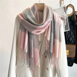 Schal – Kariertes Design – Weiches Material – Für Herbst und Winter