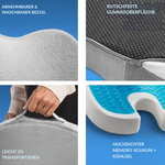 Sitzkissen – Mit Gel und Memory Foam – Für besseren Sitzkomfort