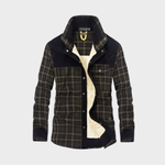 Flanelljacke mit Fleece – Mit Knöpfen – Für Herren – Ideal für kaltes Wetter