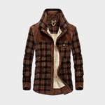 Flanelljacke mit Fleece – Mit Knöpfen – Für Herren – Ideal für kaltes Wetter