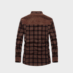 Flanelljacke mit Fleece – Mit Knöpfen – Für Herren – Ideal für kaltes Wetter