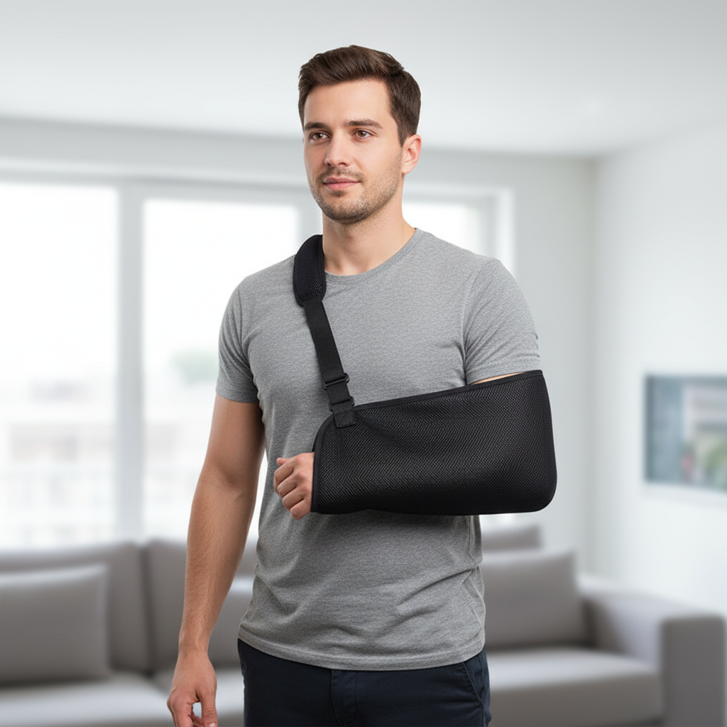 Schulterstütze – Für Armbruch und Verletzungen – Atmungsaktiv und Bequem