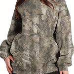 Oversized Sweatshirt – Camouflage Design – Für Freizeit und Alltag